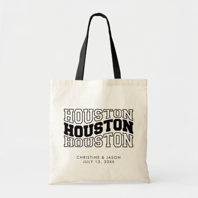 Houston Wedding Welcome Tote Bag (Front)