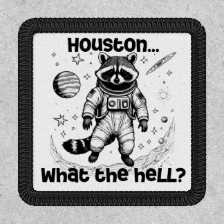 Houston... What the hell? Adorable Raccoon Patch