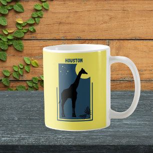 Houston Zoo Texas Vintage Giraffe Coffee Mug