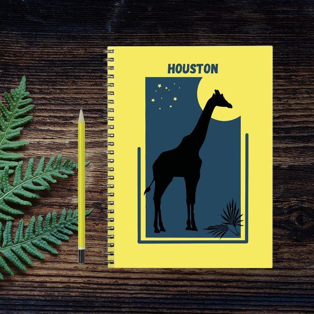 Houston Zoo Texas Vintage Giraffe Notebook (Creator Uploaded)