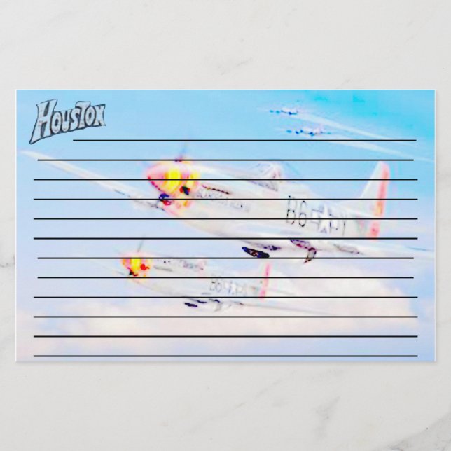 Houston's Mustang Aircraft Stationery (Front)