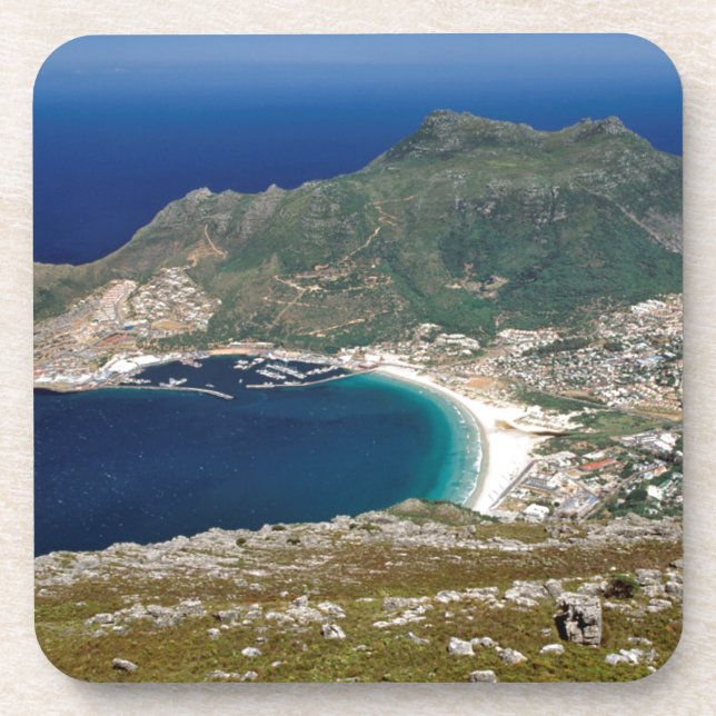 Hout Bay, The Sentinel And Atlantic Ocean Beverage Coaster (Front)