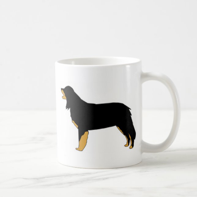 hovawart color silhouette coffee mug (Right)