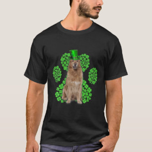 Hovawart Shamrock Paw Clovers St Patrick's Day T-Shirt
