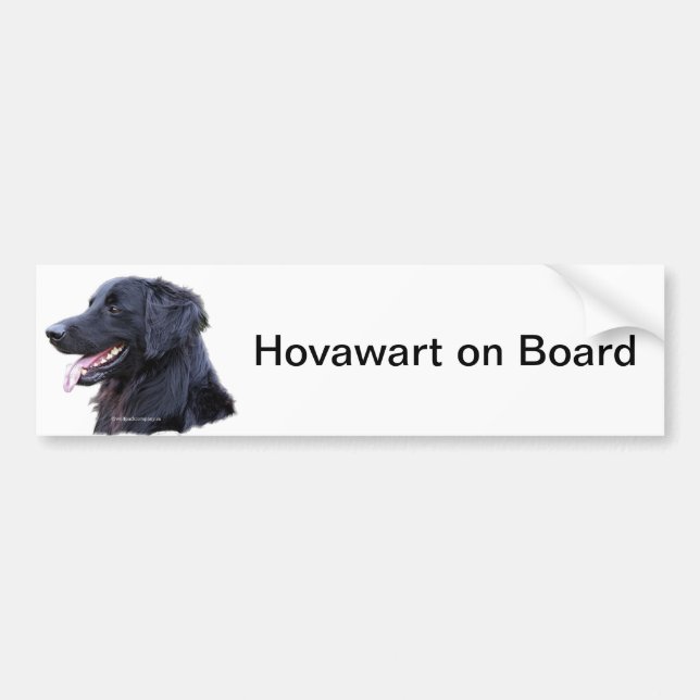 hovawart zwart bumper sticker (Front)
