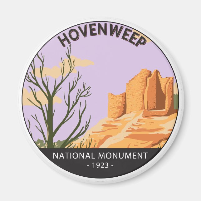 Hovenweep National Monument Cutthroat Castle Magnet (Front)