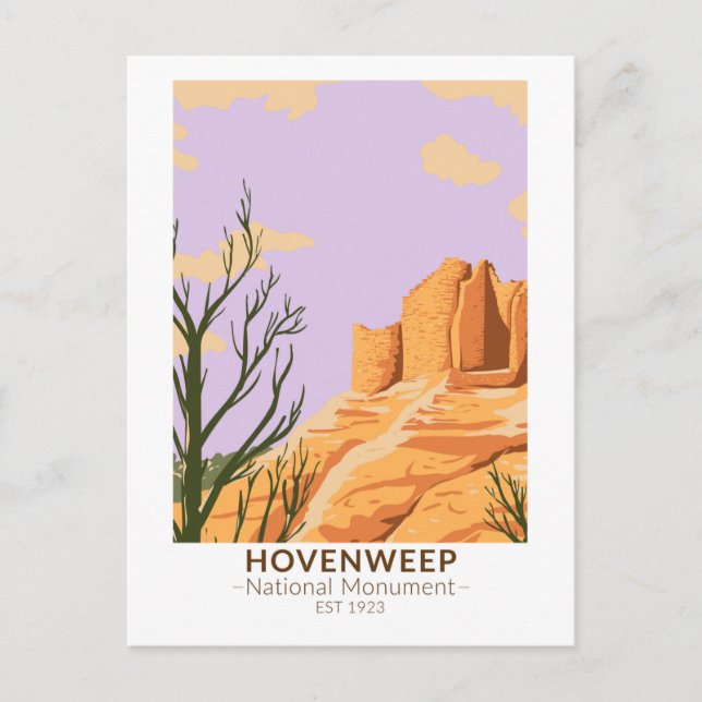 Hovenweep National Monument Cutthroat Castle Postcard (Front)