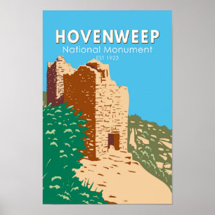 Hovenweep National Monument Vintage Poster
