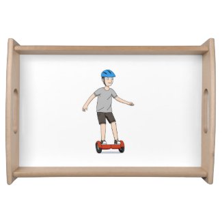 Hover Board Kid Serving Tray