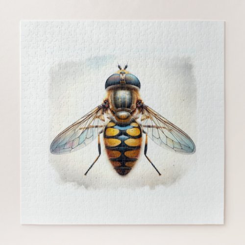 Hover Fly in Natural Splendor IREF818 _ Watercolor Jigsaw Puzzle