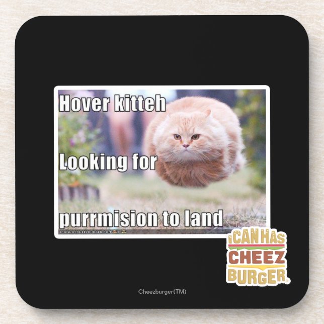 Hover kitteh coaster (Front)