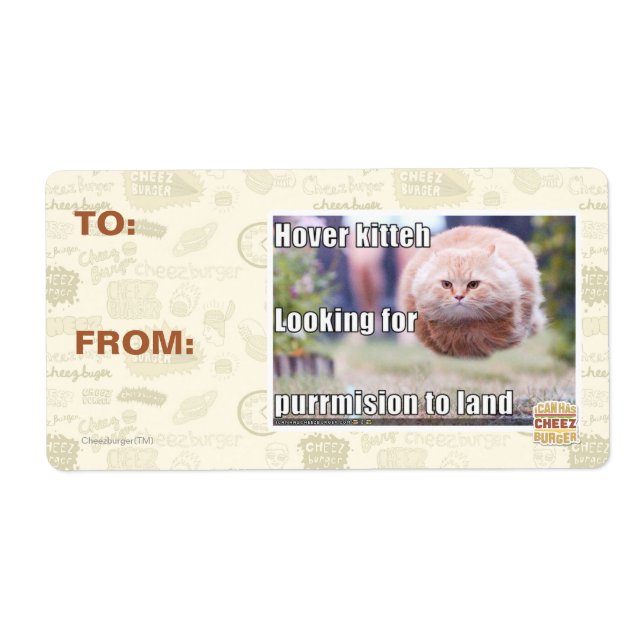 Hover kitteh label (Front)