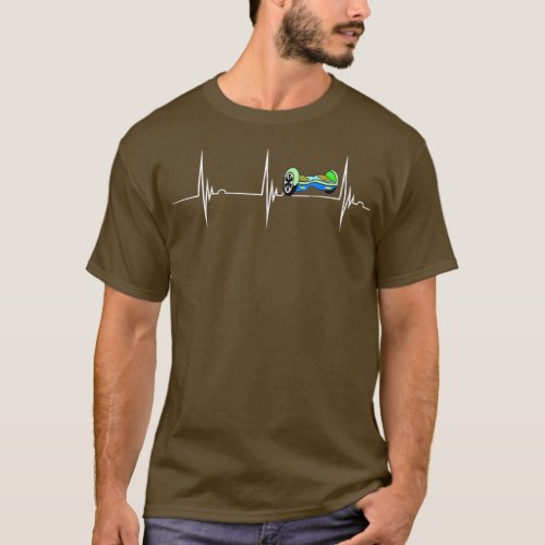 Hoverboard Heartbeat Electric Scooter Pulse Line E T_Shirt