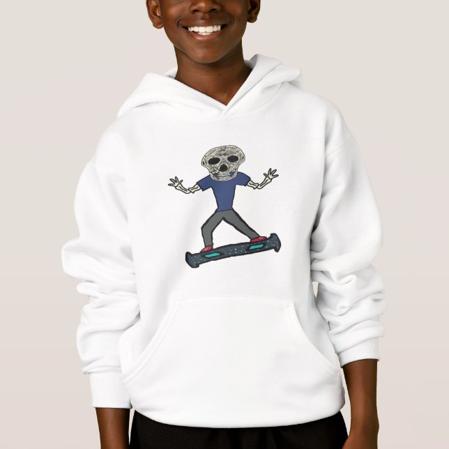 Hoverboard Skeleton Hoodie (Front)