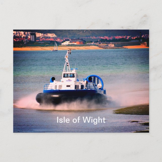 Hovercraft "Isle of Wight" transport Postcard (Front)