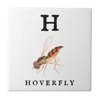 Hoverfly  ceramic tile