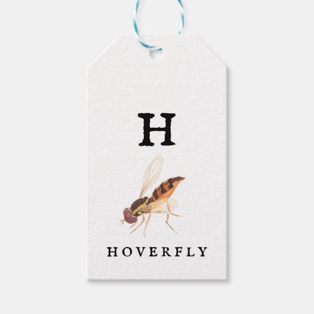 Hoverfly  gift tags (Front)