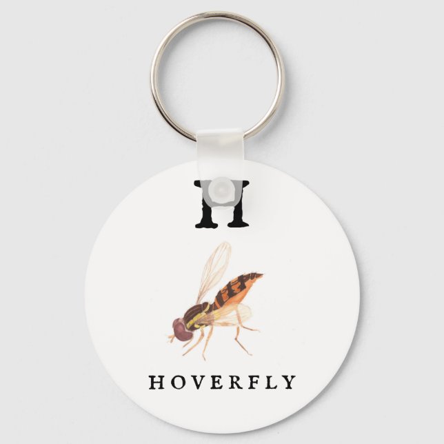 Hoverfly  keychain (Front)