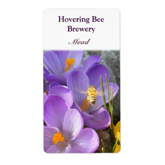 Hovering Bee ~ Mead Wine Label