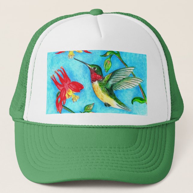 Hovering Hummer Trucker Hat (Front)