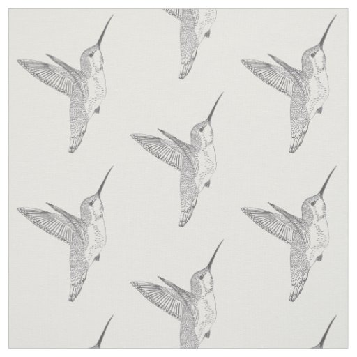 Hovering Hummingbirds Print Fabric