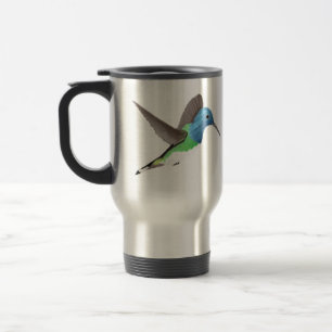 Hovering Jacobin Hummingbird - transparent. Travel Mug