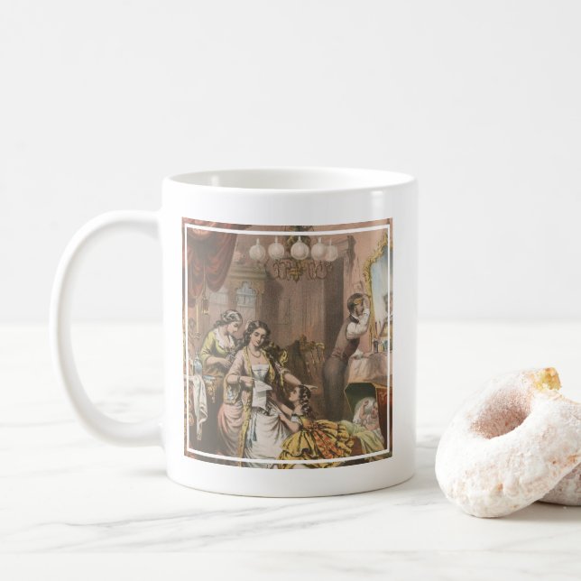 Hovey's Cocoa Glycerine, Circa 1860 Coffee Mug (With Donut)