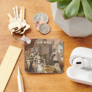 Hovey's Cocoa Glycerine, Circa 1860 Keychain