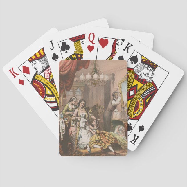 Hovey's Cocoa Glycerine, Circa 1860 Poker Cards (Back)