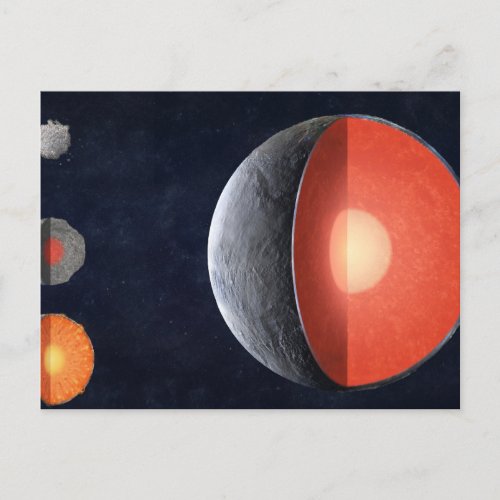 How A Rocky Planet Forms Postcard