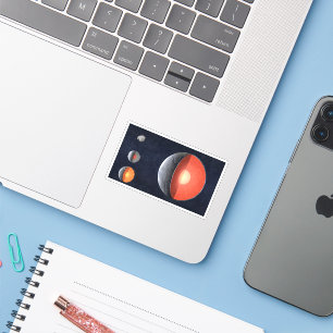 How A Rocky Planet Forms. Sticker