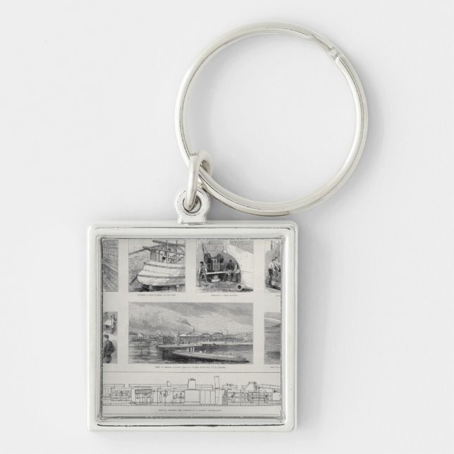 How a Torpedo Boat is Built Keychain (Front)