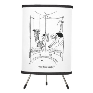 How About a Date, Funny Vintage Tripod Lamp