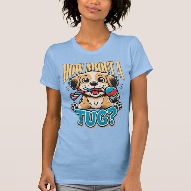 How About A Tug - Spaniel T-Shirt (Front)