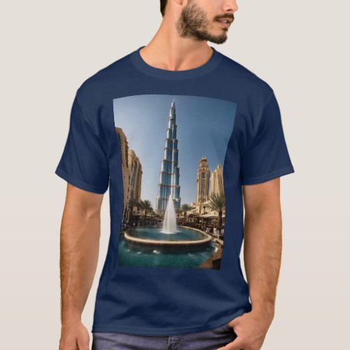 How about Azure Heights The Burj Khalifa T_Shirt