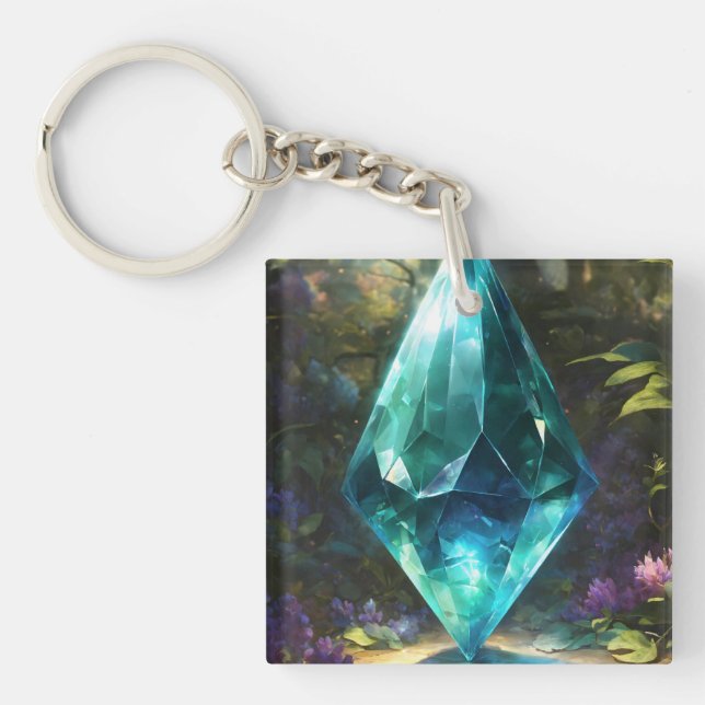 How about "Crystal Dewdrop Keychain" or " Keychain (Front)