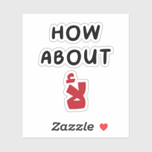 How About No in Arabic, Funny Arabic Quotes Sticker