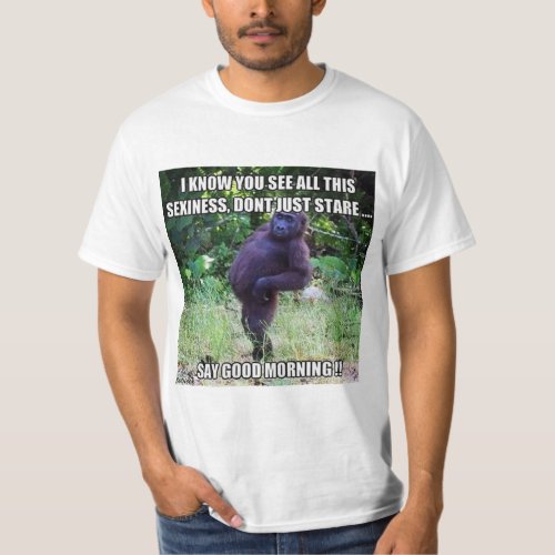 How about Primal Elegance Tee or Ape Chic Shirt