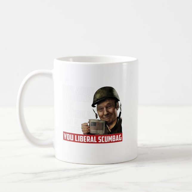 How About Rooting For America For Change Anti Libe Coffee Mug (Left)