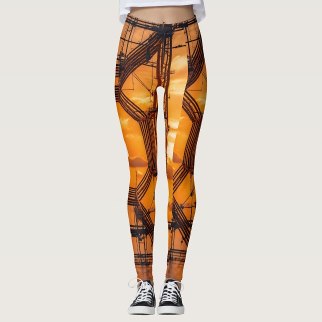 How about "Tangerine Dream Leggings: Vibrant Orang Leggings (Front)