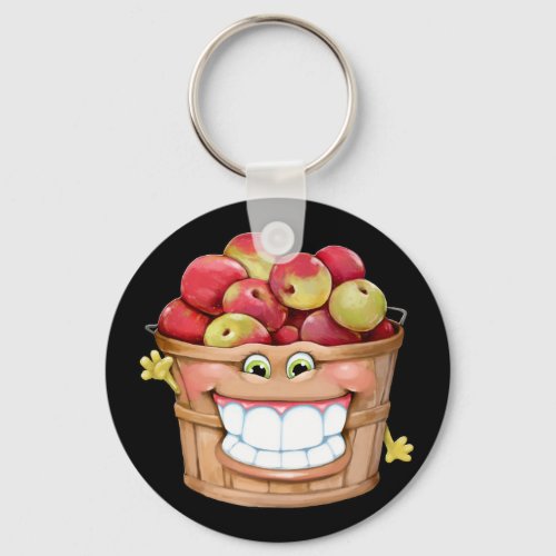 How about them apples  Happy Apples Keychain