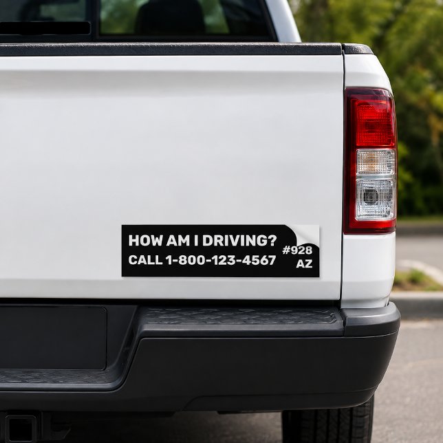 How Am I Driving Safety Bumper Sticker (Creator Uploaded)