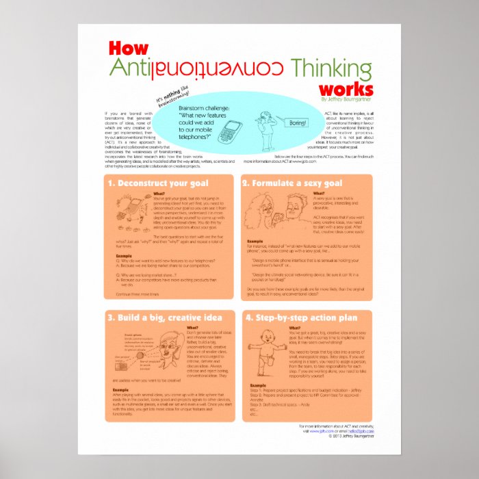 How Anticonventional Thinking (ACT) Works Posters