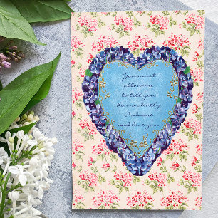 How ardently I admire and love you Valentine Postcard