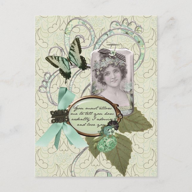 How Ardently I Love You! Postcard (Front)