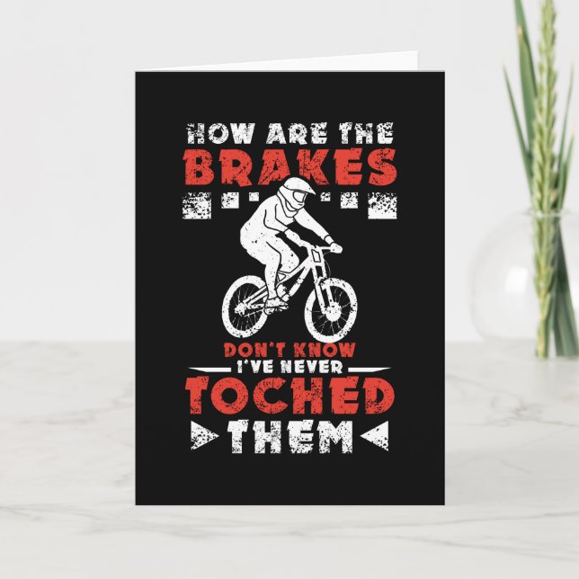 How Are The Brakes Mountain Bike Card (Front)