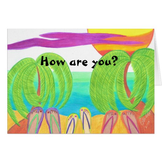 How are you? cards (Front Horizontal)