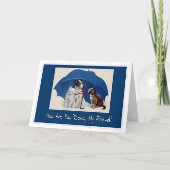 How Are You Doing My Friend? Card by vintagecreations at Zazzle