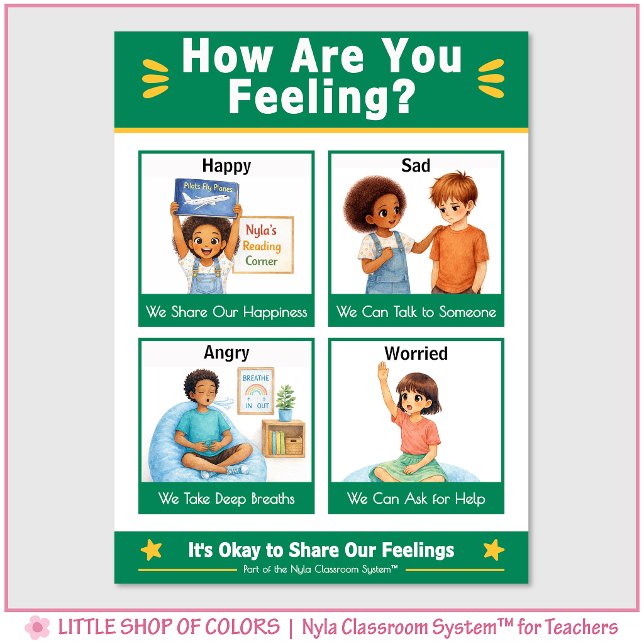 How Are You Feeling Classroom Anchor Chart (Creator Uploaded)