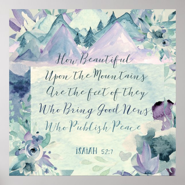 How Beautiful Upon the Mountains Poster (Front)